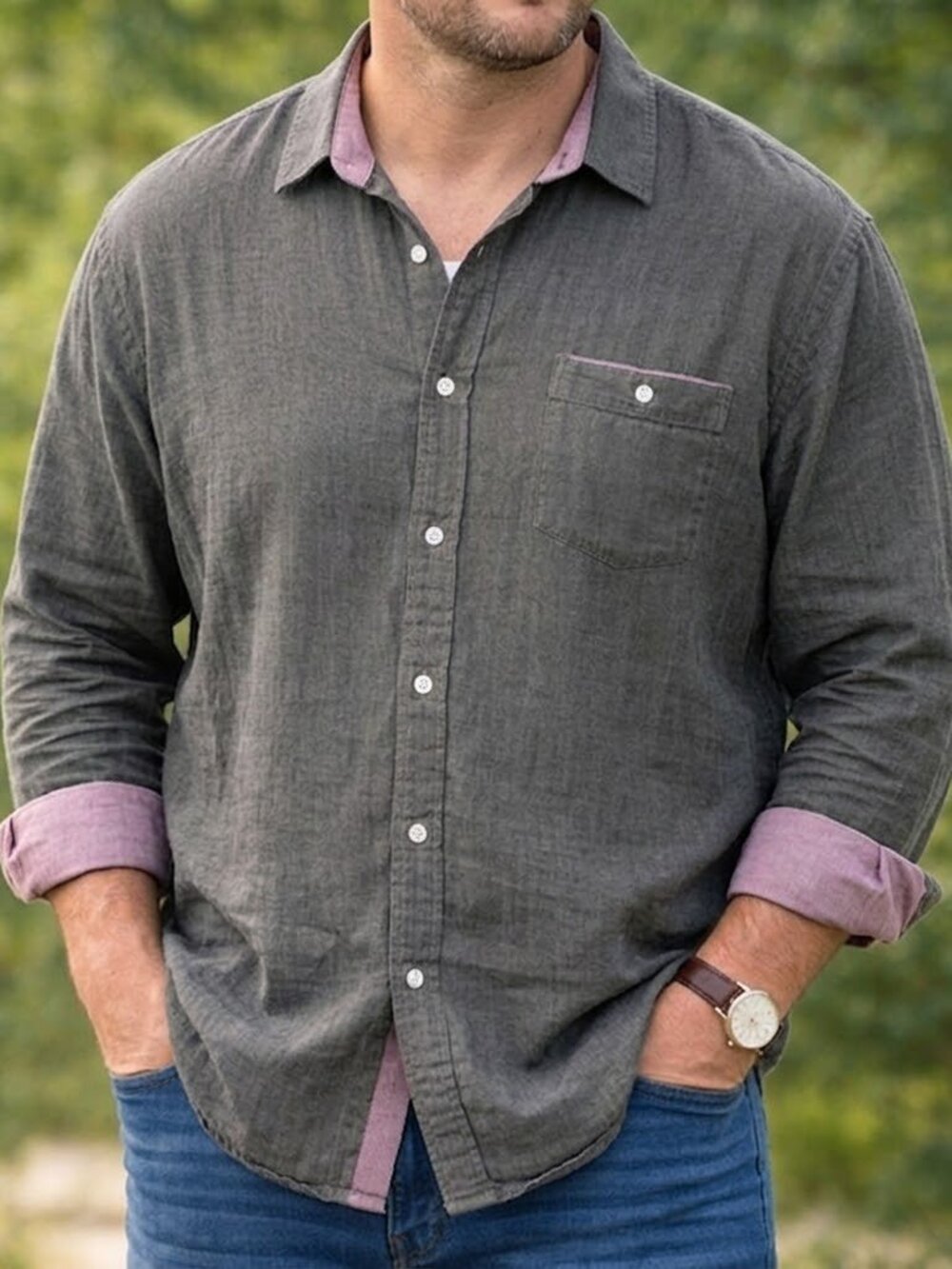 Tommy Bahama Island Crafted Roll-Tab Shirt - 2XL